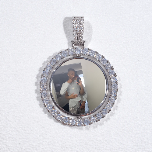 3D Spinning 2-Faced Custom Picture Pendant