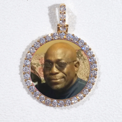 3D CIRCLE CUSTOM PICTURE PENDANT SMALL SIZE