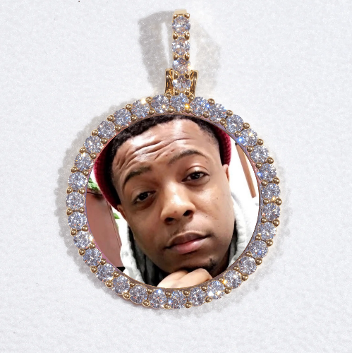 3D CIRCLE CUSTOM PICTURE PENDANT SMALL SIZE