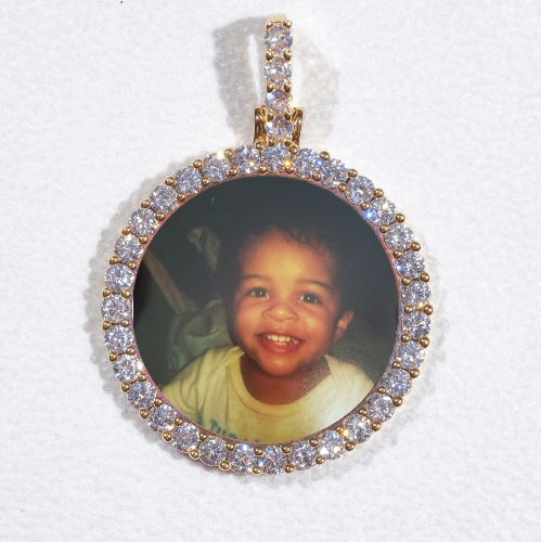 3D CIRCLE CUSTOM PICTURE PENDANT SMALL SIZE