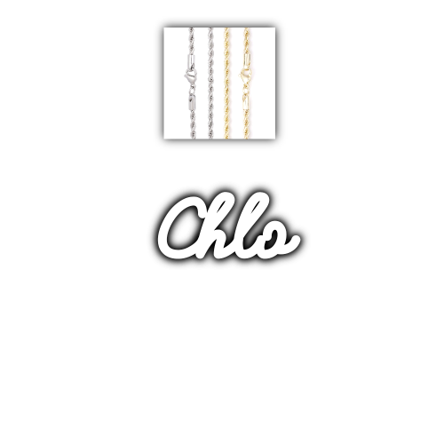 Script Custom Letter Necklace