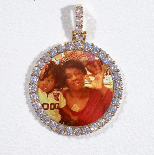 3D CIRCLE CUSTOM PICTURE PENDANT SMALL SIZE