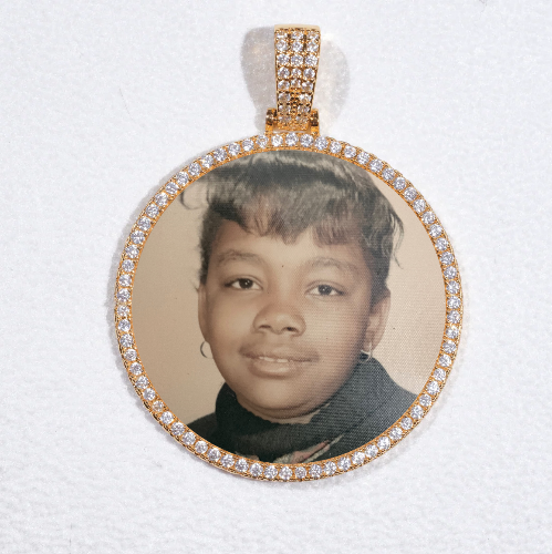 MEDIUM 3D CIRCLE CUSTOM PICTURE PENDANT