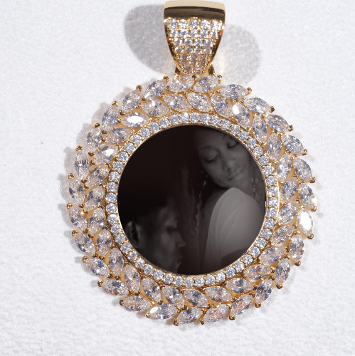Large 3D Wheat Ear Custom Picture Pendant