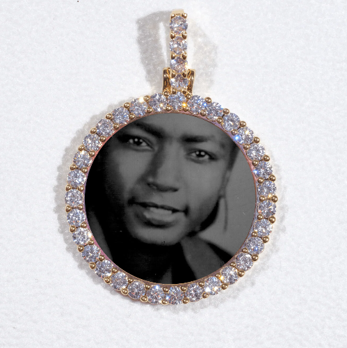 3D CIRCLE CUSTOM PICTURE PENDANT SMALL SIZE