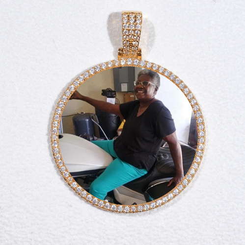MEDIUM 3D CIRCLE CUSTOM PICTURE PENDANT