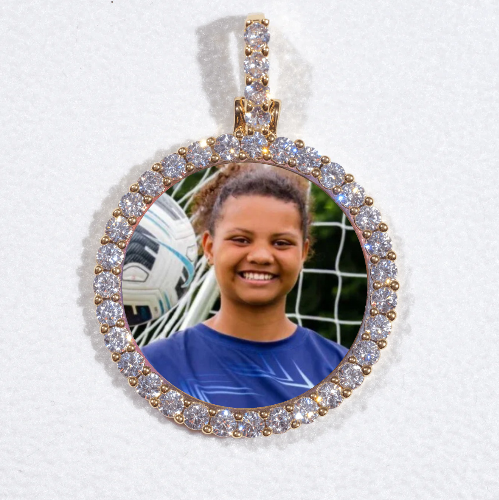 3D CIRCLE CUSTOM PICTURE PENDANT SMALL SIZE