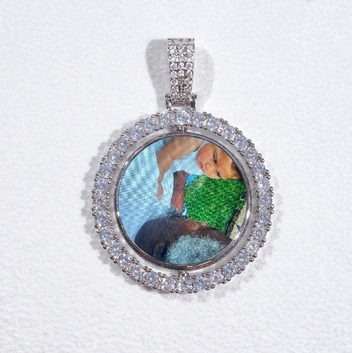 3D Spinning 2-Faced Custom Picture Pendant