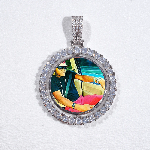 3D Spinning 2-Faced Custom Picture Pendant