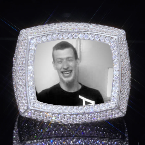 3D CUSTOM PICTURE ICED RING