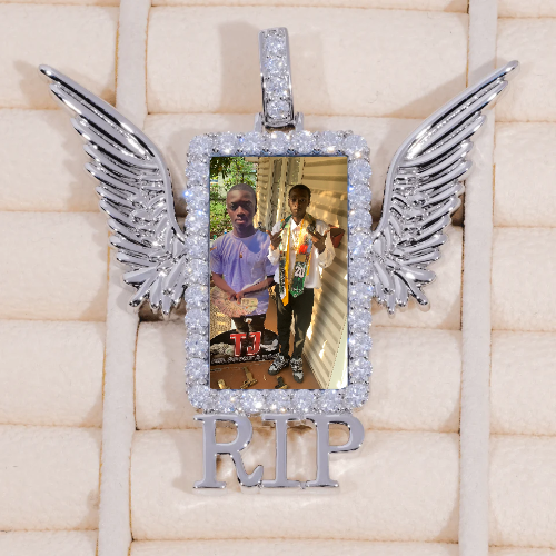 RIP WING 3D CUSTOM PICTURE PENDANT