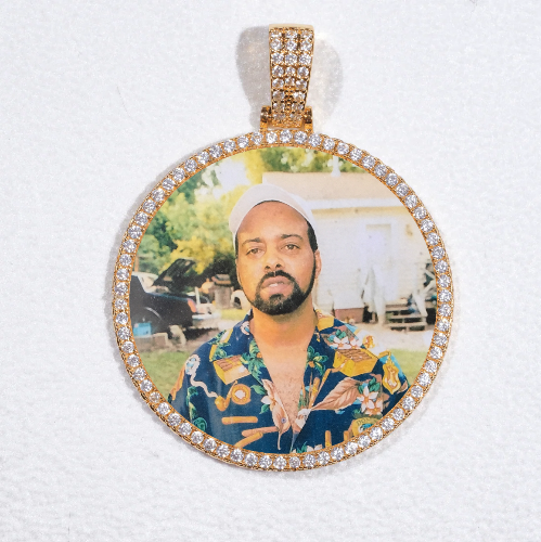 MEDIUM 3D CIRCLE CUSTOM PICTURE PENDANT