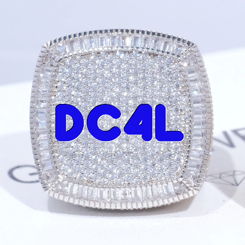 CUSTOM LETTER 3D ICED RING