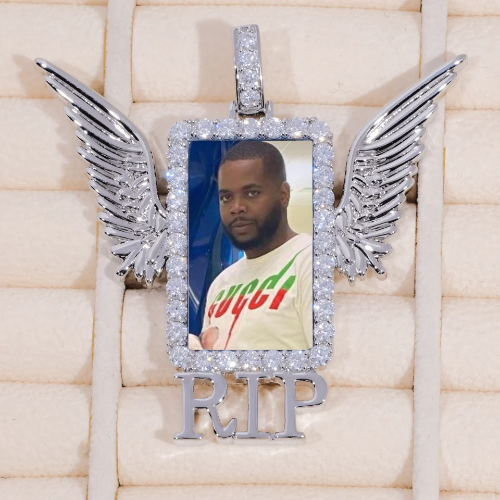RIP WING 3D CUSTOM PICTURE PENDANT