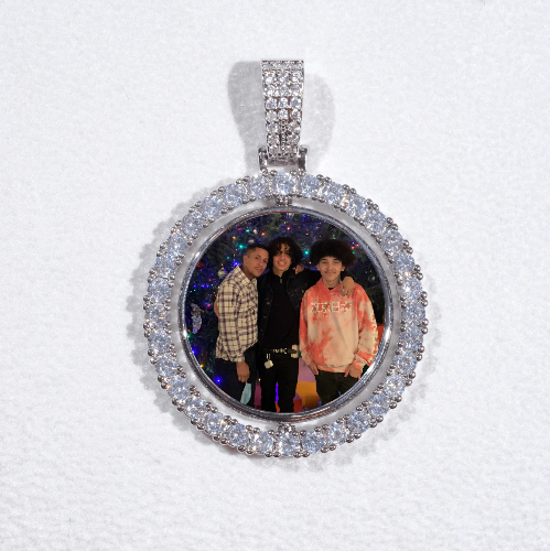3D Spinning 2-Faced Custom Picture Pendant