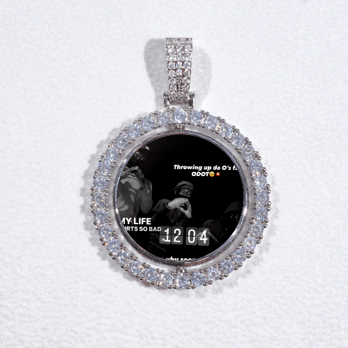 3D Spinning 2-Faced Custom Picture Pendant
