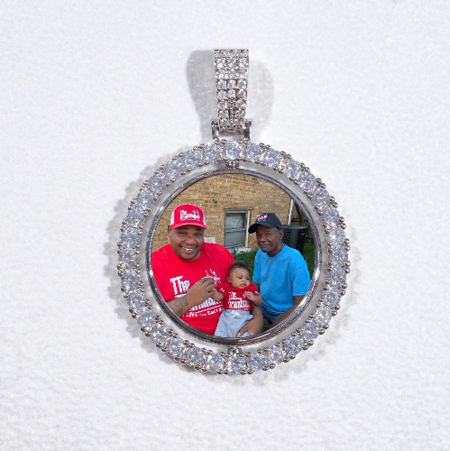 3D Spinning 2-Faced Custom Picture Pendant