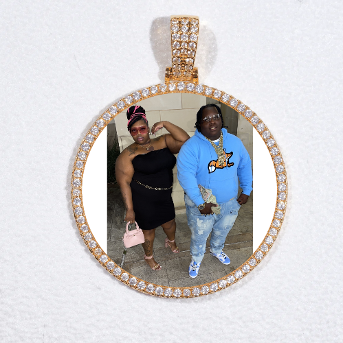 MEDIUM 3D CIRCLE CUSTOM PICTURE PENDANT