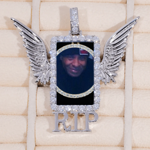 RIP WING 3D CUSTOM PICTURE PENDANT