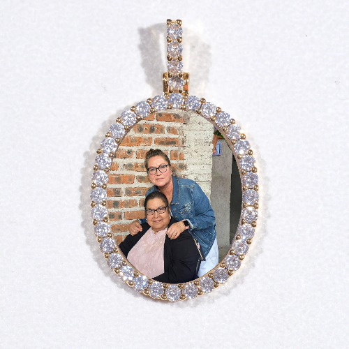 3D Oval Custom Picture Pendant