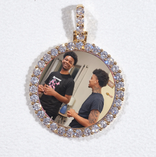 3D CIRCLE CUSTOM PICTURE PENDANT SMALL SIZE