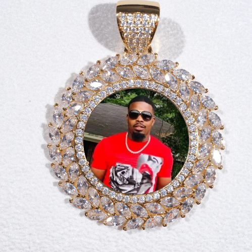 Large 3D Wheat Ear Custom Picture Pendant