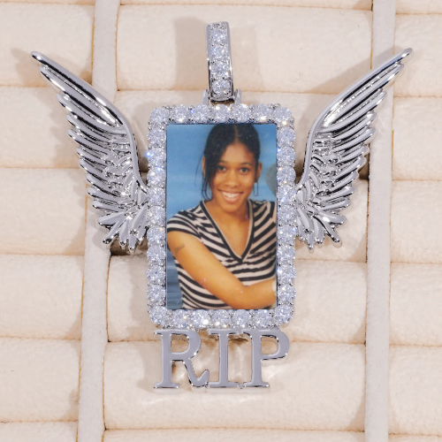 RIP WING 3D CUSTOM PICTURE PENDANT