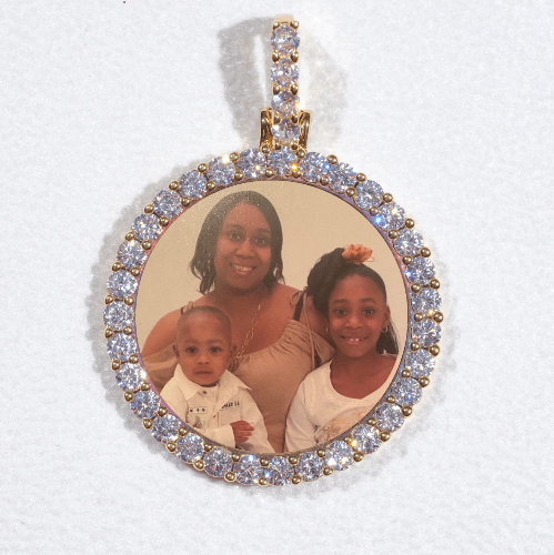 3D CIRCLE CUSTOM PICTURE PENDANT SMALL SIZE