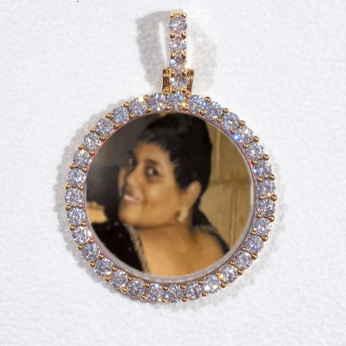 3D CIRCLE CUSTOM PICTURE PENDANT SMALL SIZE