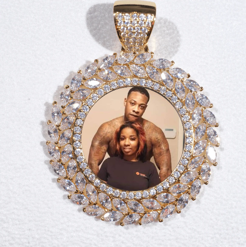 Large 3D Wheat Ear Custom Picture Pendant