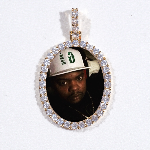 3D Oval Custom Picture Pendant
