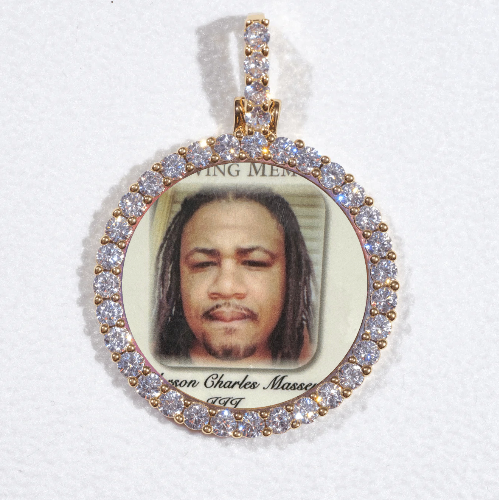 3D CIRCLE CUSTOM PICTURE PENDANT SMALL SIZE