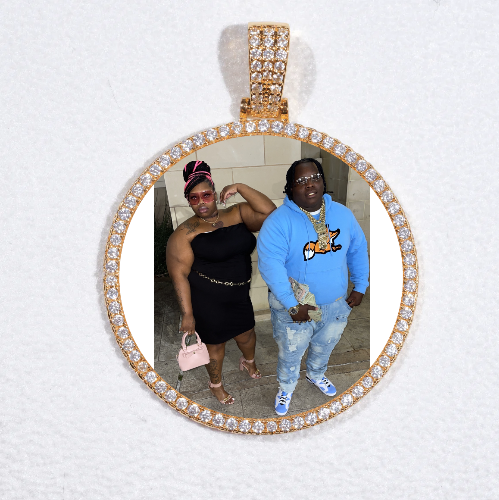 MEDIUM 3D CIRCLE CUSTOM PICTURE PENDANT