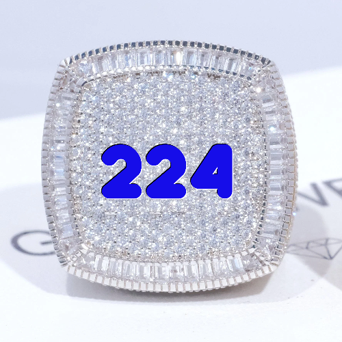CUSTOM LETTER 3D ICED RING