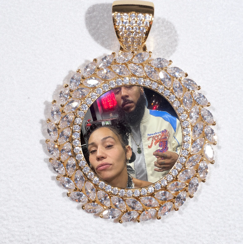 Large 3D Wheat Ear Custom Picture Pendant