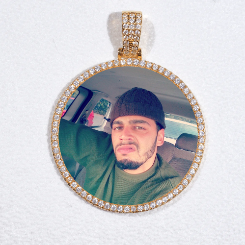 MEDIUM 3D CIRCLE CUSTOM PICTURE PENDANT