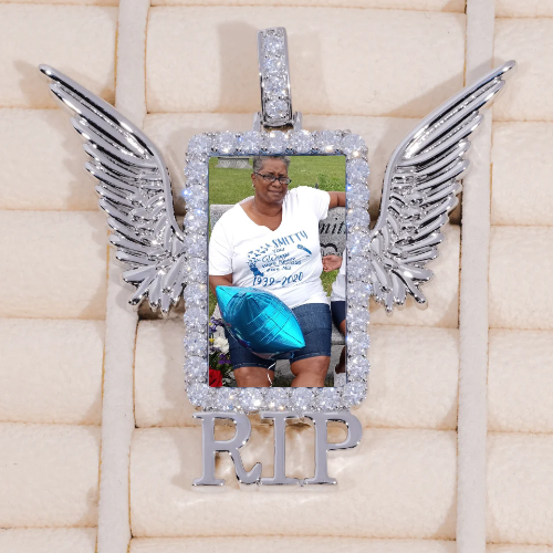 RIP WING 3D CUSTOM PICTURE PENDANT