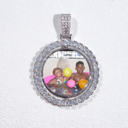3D Spinning 2-Faced Custom Picture Pendant