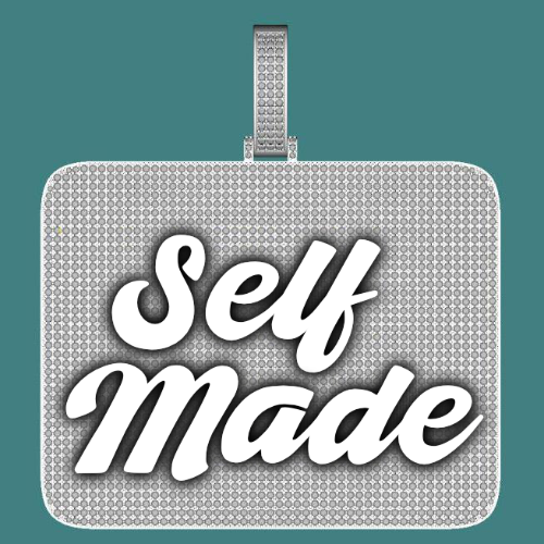 CUSTOM LETTER NECKLACE 3D BIG SQUARE