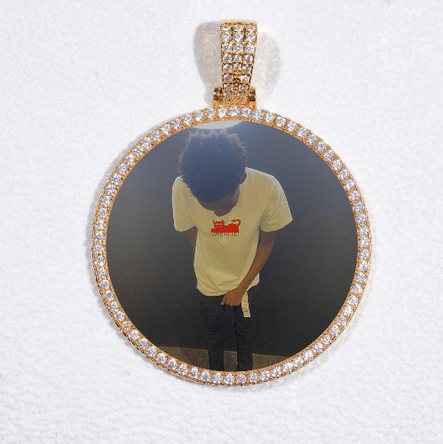 MEDIUM 3D CIRCLE CUSTOM PICTURE PENDANT