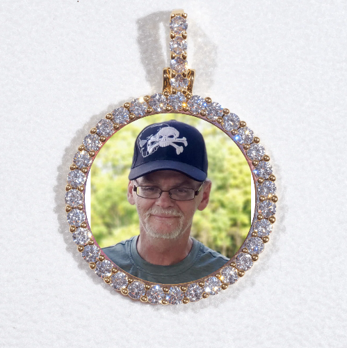 3D CIRCLE CUSTOM PICTURE PENDANT SMALL SIZE