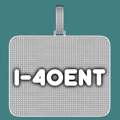 CUSTOM LETTER NECKLACE 3D BIG SQUARE