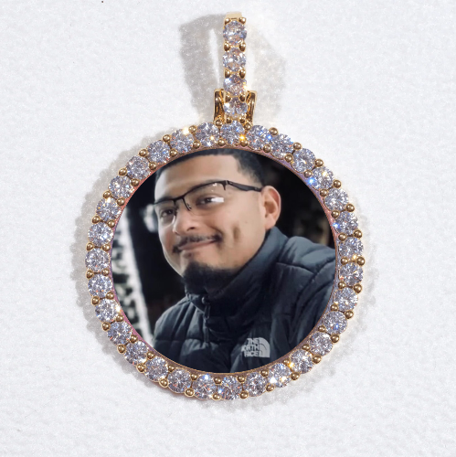 3D CIRCLE CUSTOM PICTURE PENDANT SMALL SIZE