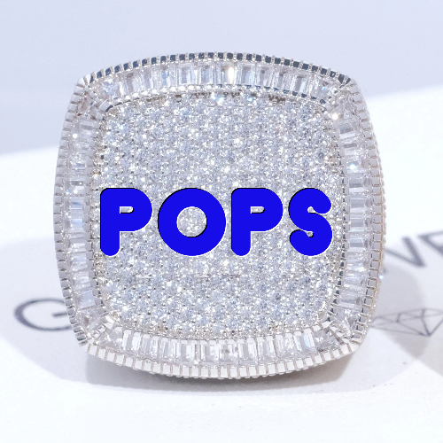 CUSTOM LETTER 3D ICED RING