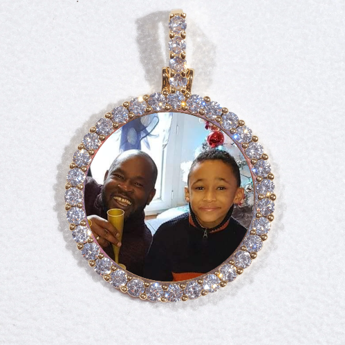 3D CIRCLE CUSTOM PICTURE PENDANT SMALL SIZE