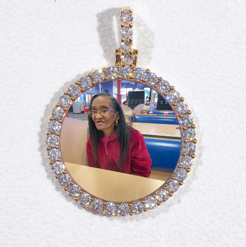 3D CIRCLE CUSTOM PICTURE PENDANT SMALL SIZE