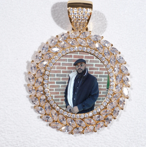 Large 3D Wheat Ear Custom Picture Pendant