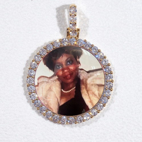 3D CIRCLE CUSTOM PICTURE PENDANT SMALL SIZE