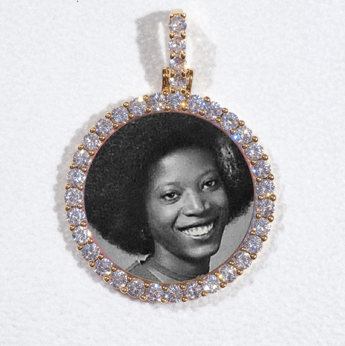 3D CIRCLE CUSTOM PICTURE PENDANT SMALL SIZE