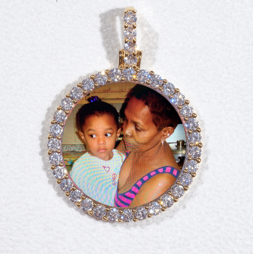 3D CIRCLE CUSTOM PICTURE PENDANT SMALL SIZE
